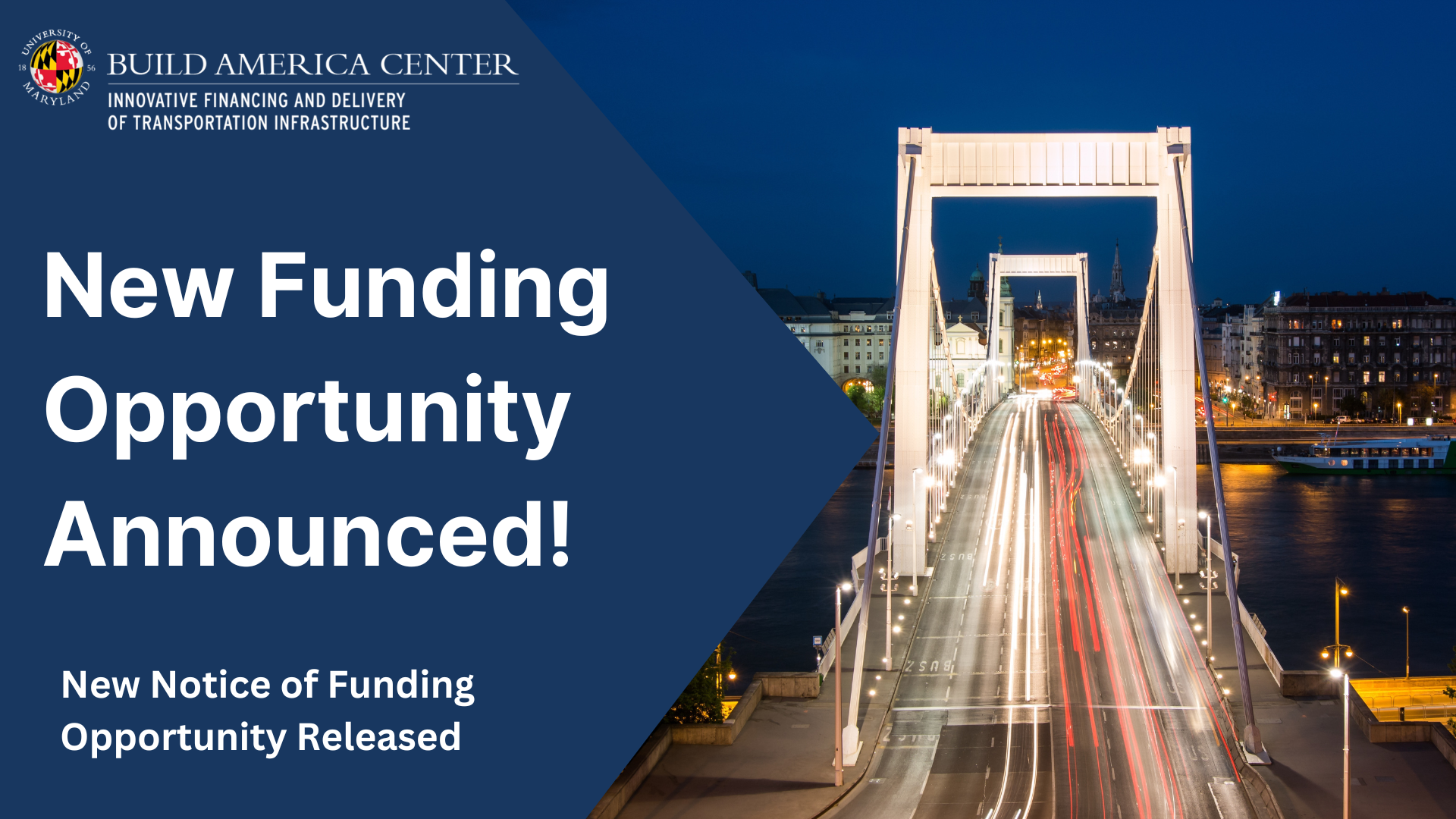 New Funding Opportunity Announced