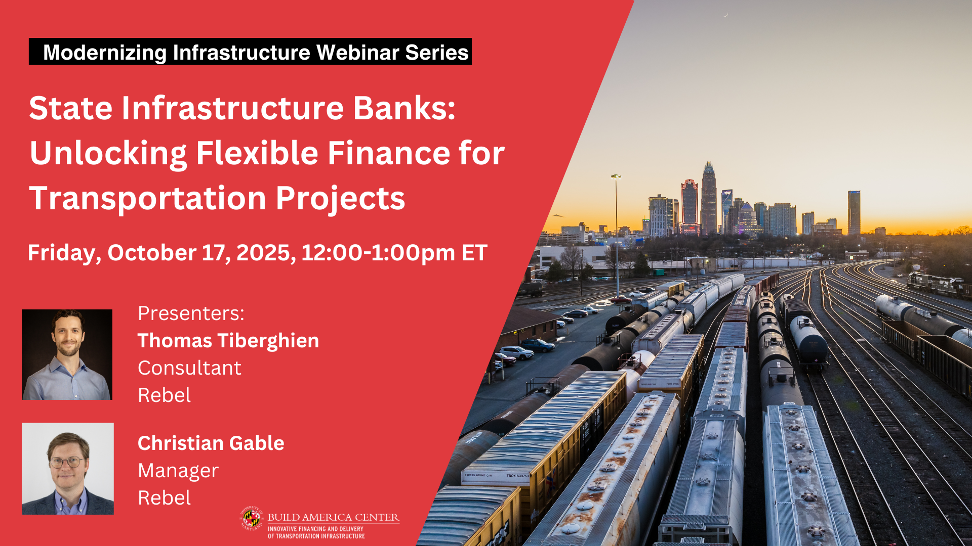 Modernizing Infrastructure Webinar Series – October 2025