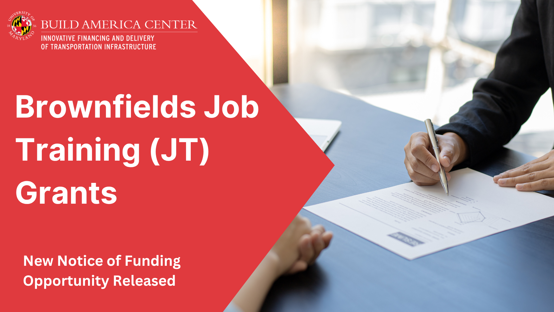 Notice of Funding Opportunity: Brownfields Job Training (JT) Grants