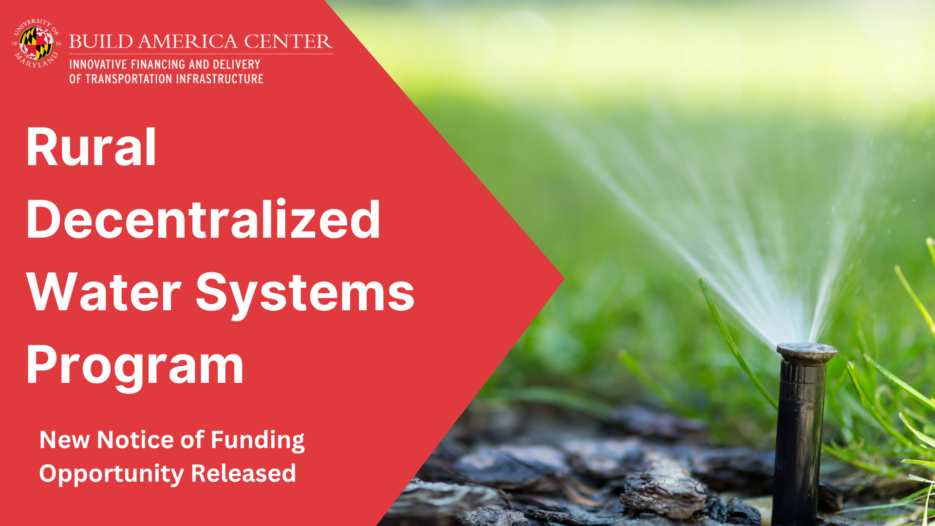 Notice of Funding Opportunity: Rural Decentralized Water Systems Program